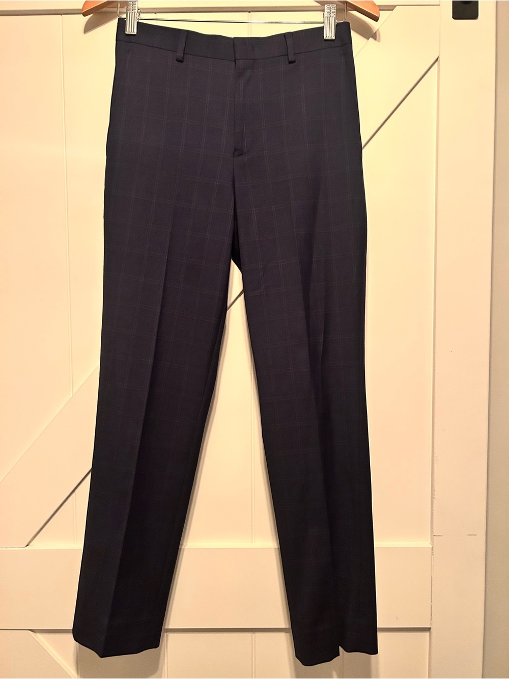 Lauren by Ralph Lauren Kids Size 14 Regular Tailored Trouser Pants Navy Plaid